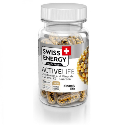 Swiss Energy Activelife Vitamins and Minerals for Recovery and Strength in a Dynamic Everyday Life 30 Capsules