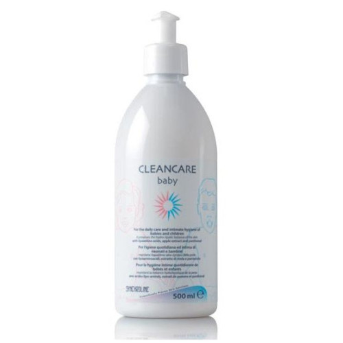 Synchroline Cleancare Gentle Cleansing Gel for Face and Body for Children and Babies 16.91 fl oz (500 ml)