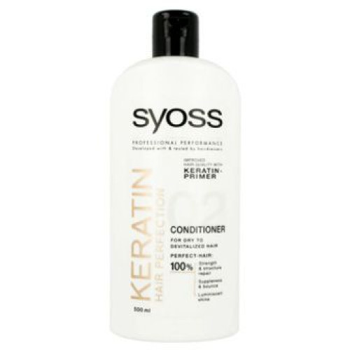 Syoss Keratin Conditioner for Dry and Lifeless Hair with Keratin 16.91 fl oz (500 ml)