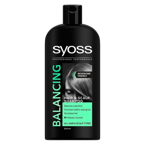 Syoss Balancing Shampoo for All Hair Types 16.91 fl oz (500 ml)