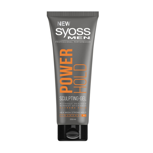Syoss Men Power Hold Sculpting Gel for Hair with Mega Strong Hold 8.45 fl oz (250 ml)