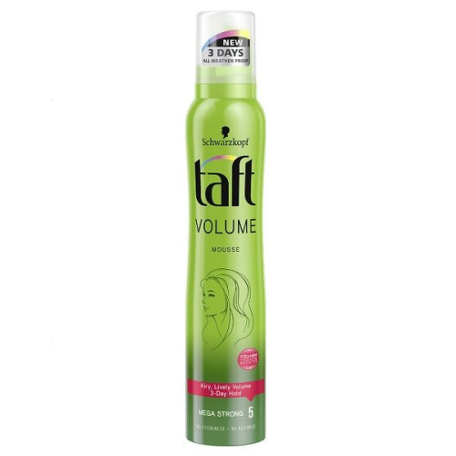 Taft Volume Hair Mousse for Mega Strong Hold and Volume 6.76 fl oz (200 ml)