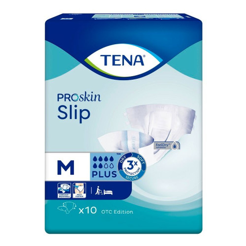 Tena Slip Plus Adult Diapers Size M 10 pcs