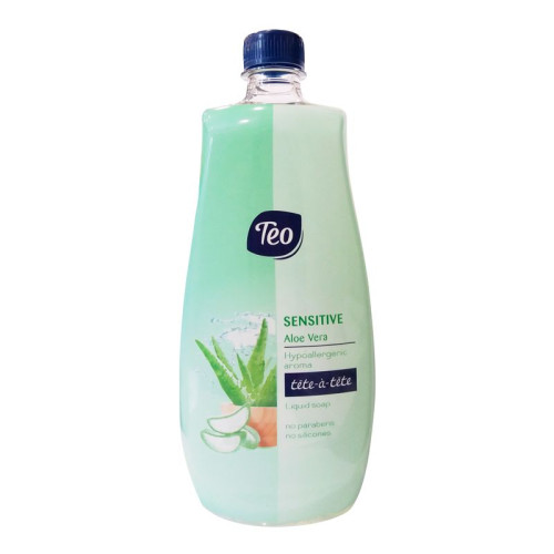 Teo Sensitive Liquid Soap with Aloe Vera for Sensitive Skin - Refill 27.05 fl oz (800 ml)