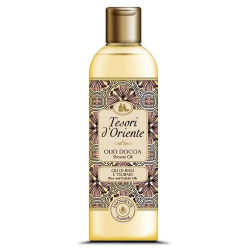 Tesori D'oriente Softening Shower Oil for Body with Chinese Rose and Rice 8.45 fl oz (250 ml)