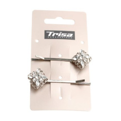 Trisa Hair Clip with Beautiful Decoration 2 pcs