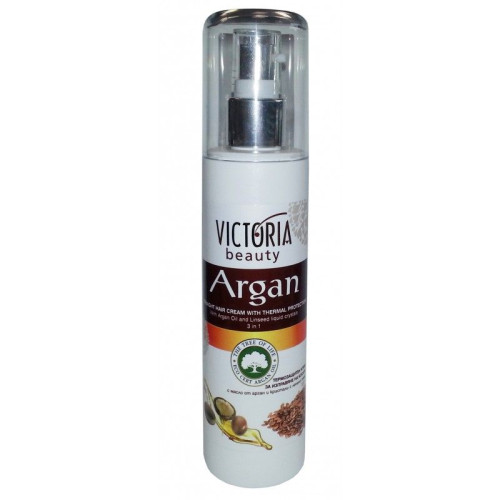Victoria Heat Protection Cream for Straightening Hair with Argan Oil 5.07 fl oz (150 ml)