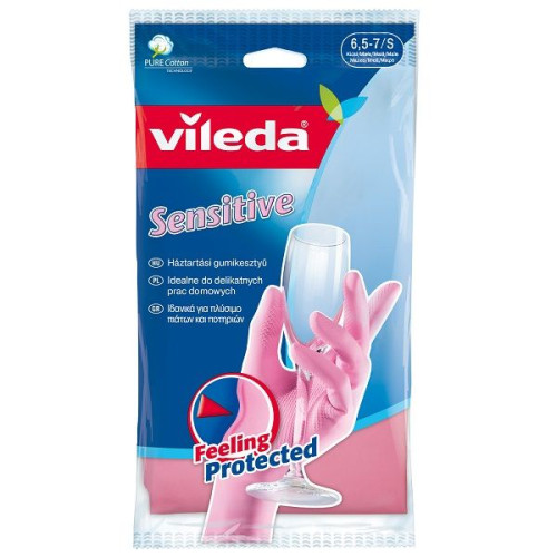Vileda Sensitive S Household Gloves for Sensitive Skin 1 pc
