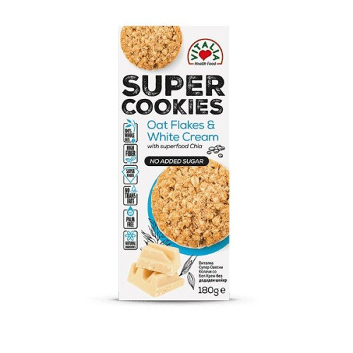 Vitalia Oatmeal Cookies with White Cream Sugar-Free 6.35 oz (180 g)