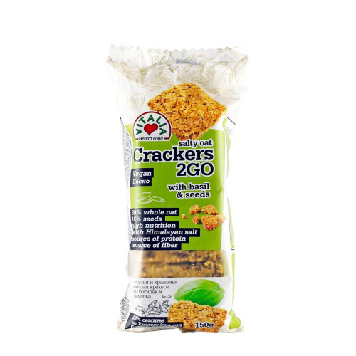 Vitalia 2Go Oat Crackers with Basil 5.29 oz (150 g)