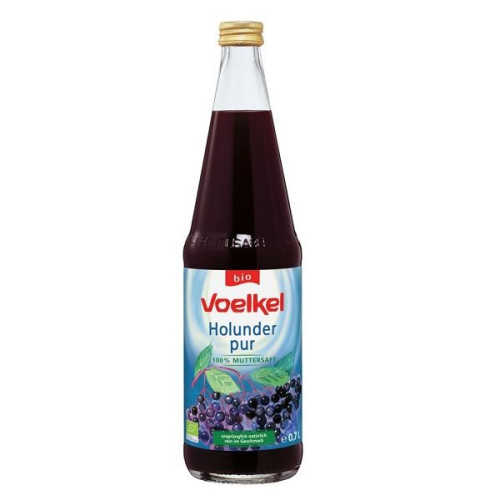Voelkel Organic Natural Black Elderberry Juice 23.67 fl oz (700 ml)