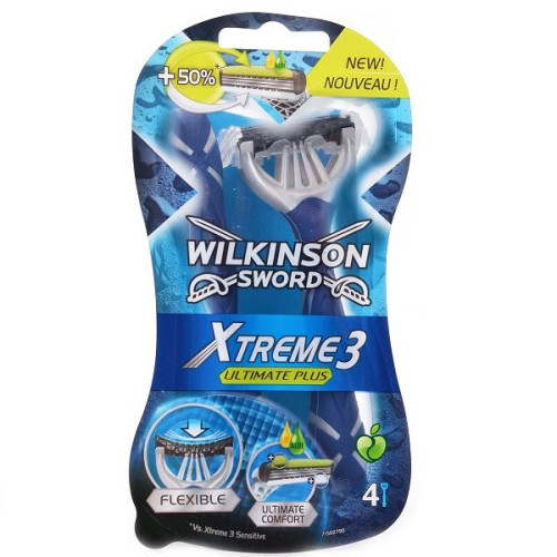 Wilkinson Sword Xtreme 3 Ultimate Plus Men's Razor 4 pcs