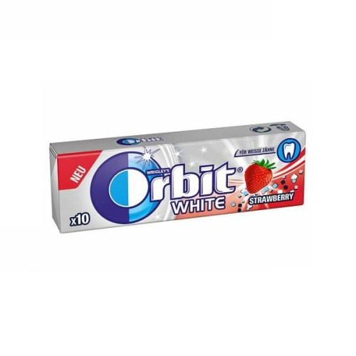 Orbit White Strawberry Flavor Gum 10 pcs