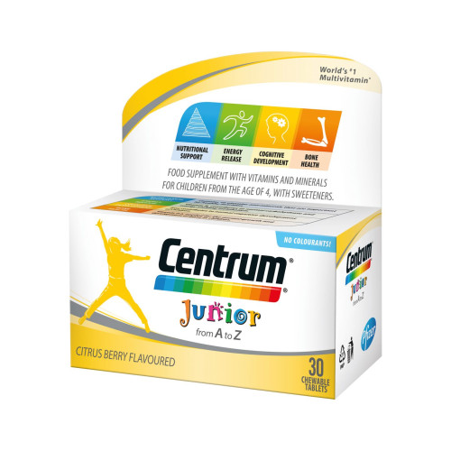 Centrum Junior a to Zinc 30 Chewable Tablets - Wyeth Whitehall