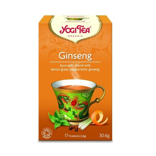 Yogi Tea Ginseng Organic Ayurvedic Tea 17 x 0.06 oz (1.8 g) Filter Bags