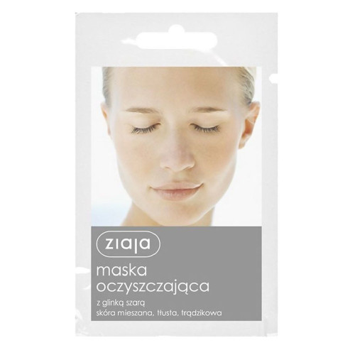 Ziaja Face Mask for Acne and Oily Skin with Gray Clay 0.24 fl oz (7 ml)