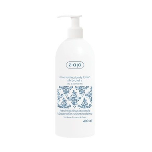Ziaja Body Lotion with Silk Proteins for Dry Skin 13.53 fl oz (400 ml)