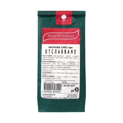 Bioprogramme Herbal Blend for Boosting Metabolism and Weight Loss 5.29 oz (150 g)