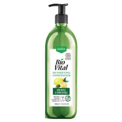 Deva Biovital Natural Detoxifying Conditioner for Oily Hair Lemon and Nettle 13.53 fl oz (400 ml)