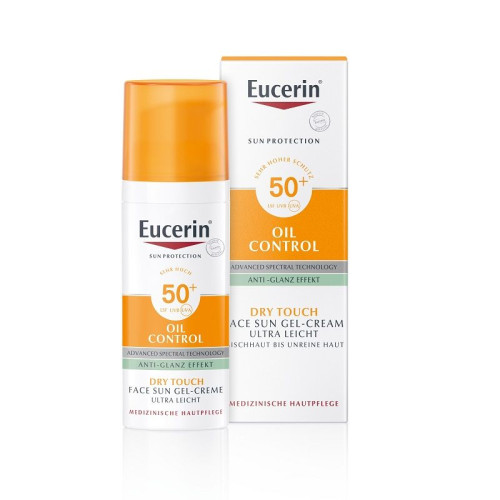 Eucerin Sun Sunscreen Gel Cream for Oily Skin SPF 50+ 1.69 fl oz (50 ml)