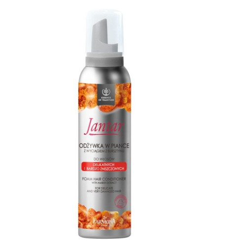 Jantar Farmona Essence of Tradition Conditioner-Foam for Delicate and Damaged Hair with Amber Extract 6.09 fl oz (180 ml)