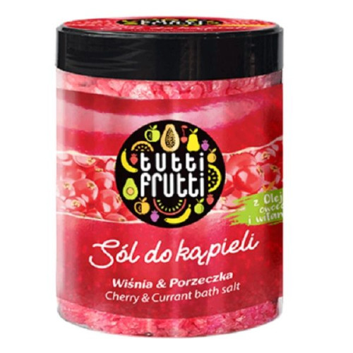 Jantar Farmona Tutti Frutti Bath Salts with Cherry and Blackcurrant Fragrance 20.29 fl oz (600 ml)