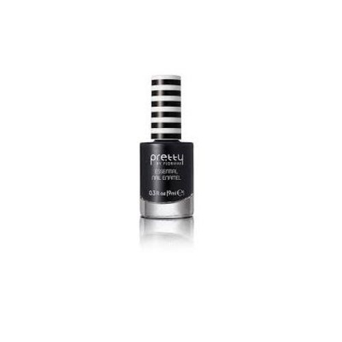 Pretty by Flormar Opaque and Long-Lasting Nail Polish Color 025 Coal Black