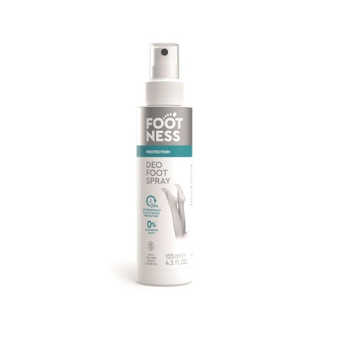 Footness Protection Daily Deodorant Spray for Sweaty and Smelly Feet 4.23 fl oz (125 ml)