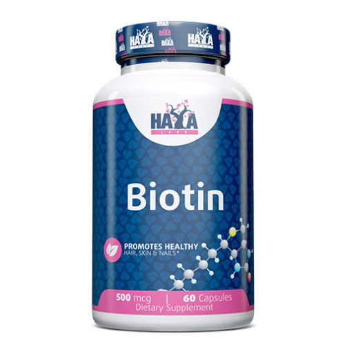 Haya Labs Biotin 500mcg 60 Capsules