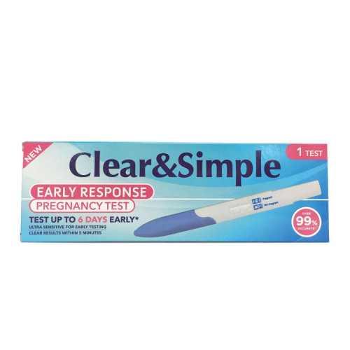 Clear and Simple Early Response Early Pregnancy Test Pen