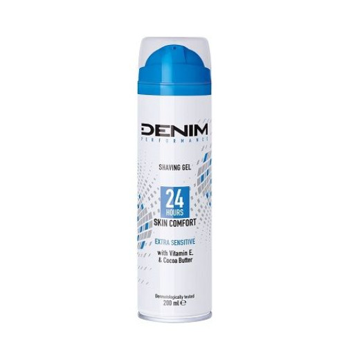 Denim Extra Sensitive Shaving Gel for Sensitive Skin 6.76 fl oz (200 ml)