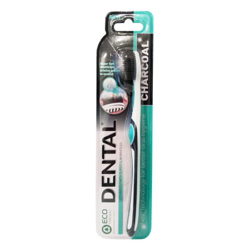 Dental Charcoal Toothbrush with Activated Charcoal 1 pc