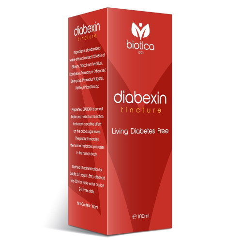Biotica Diabexin Herbal Tincture to Help Control Blood Sugar Levels in Diabetes 3.38 fl oz (100 ml)
