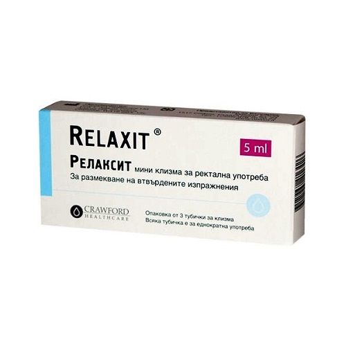Relaxit Micro Enema for Constipation 0.17 fl oz (5 ml) 3 pcs