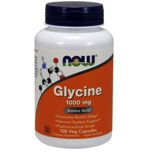 Now Foods Glycine for Ulcers Stress Insomnia and Hyperactivity 1000 mg 100 Capsules