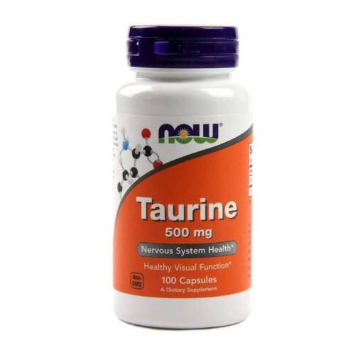 Now Foods Taurine Detox Effect to Support the Heart 500 mg 100 Capsules