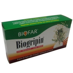 Biofar Biogripin for Flu and Colds 8 Effervescent Tablets