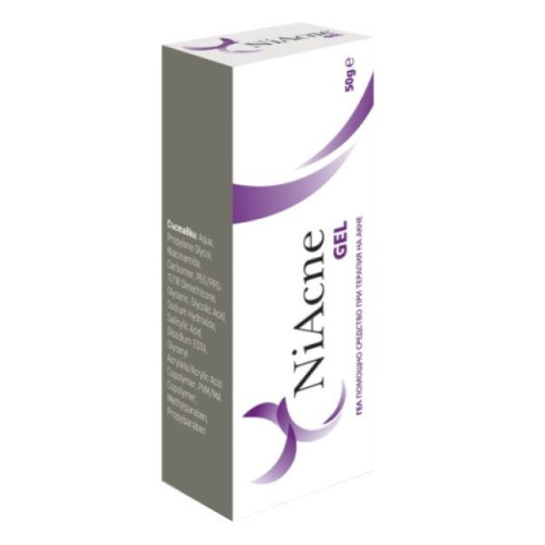 Ecopharm Niacne Gel for Acne with Moisturizing Effect for Dry and Sensitive Skin 1.76 oz (50 g)