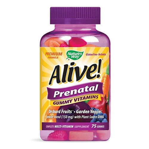 Nature's Way Alive Prenatal Multivitamins During Pregnancy for a Healthy Baby 146 mg 75 Tablets