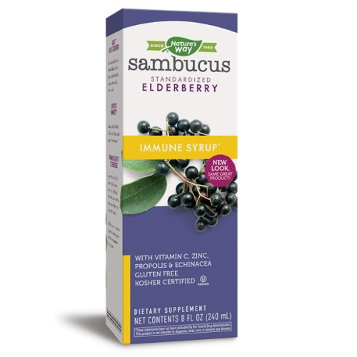 Nature's Way Sambucus Syrup for High Immunity with Black Elderberry 8.12 fl oz (240 ml)