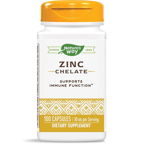 Nature's Way Zinc Chelate for Healthy Conception 30 mg 100 Capsules