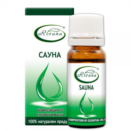 Rivana Natural Sauna Essential Oil Blend for High Stress and Fatigue 0.34 fl oz (10 ml)