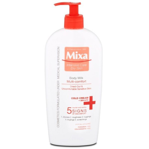 Mixa Intensive Care Soothing Body Milk for Sensitive Skin and Itching 13.53 fl oz (400 ml)