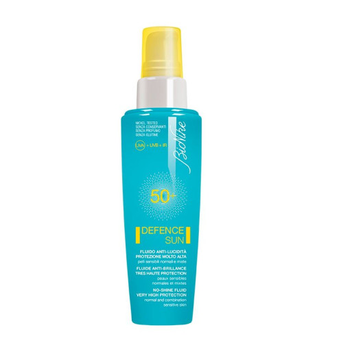 Bionike Defence Sun Sunscreen Matte Fluid for Perfect Tan for Sensitive Skin SPF 50+ 1.69 fl oz (50 ml)