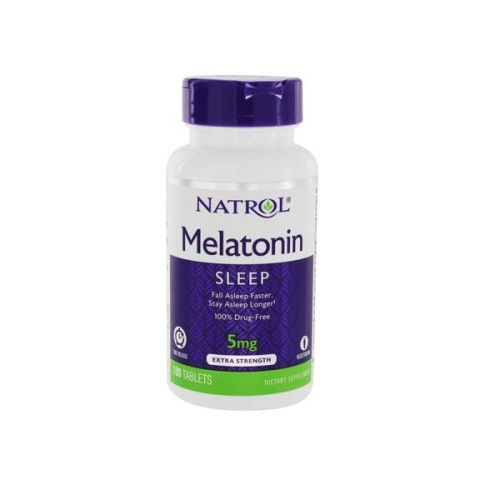 Natrol Melatonin for Effective Recovery and Quality Sleep 5 mg 10 Tablets