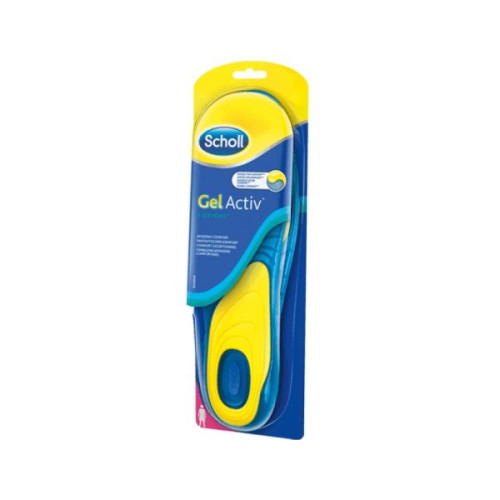 Scholl Gel Active Work Women's Insoles for Everyday Use 35-42 Size 2 pcs