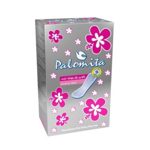 Palomita Every Day Ultra Thin Cotton Sanitary Pads for Everyday Use 40 pcs