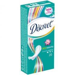 Discreet Everyday Deo Waterlily Fresh Protective Daily Sanitary Pads Made of Breathable Fabric 20 pcs