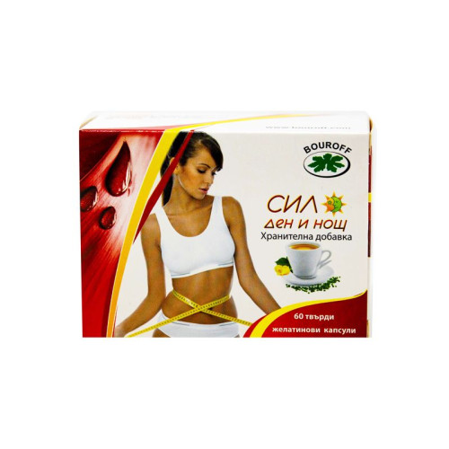 Bouroff Sil Day and Night for Weight Loss and a Beautiful Figure 60 Hard Capsules