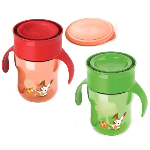 Philips Avent Transition Cup with Handles 360° for Children 9+ Months Non-Spill 8.79 fl oz (260 ml)